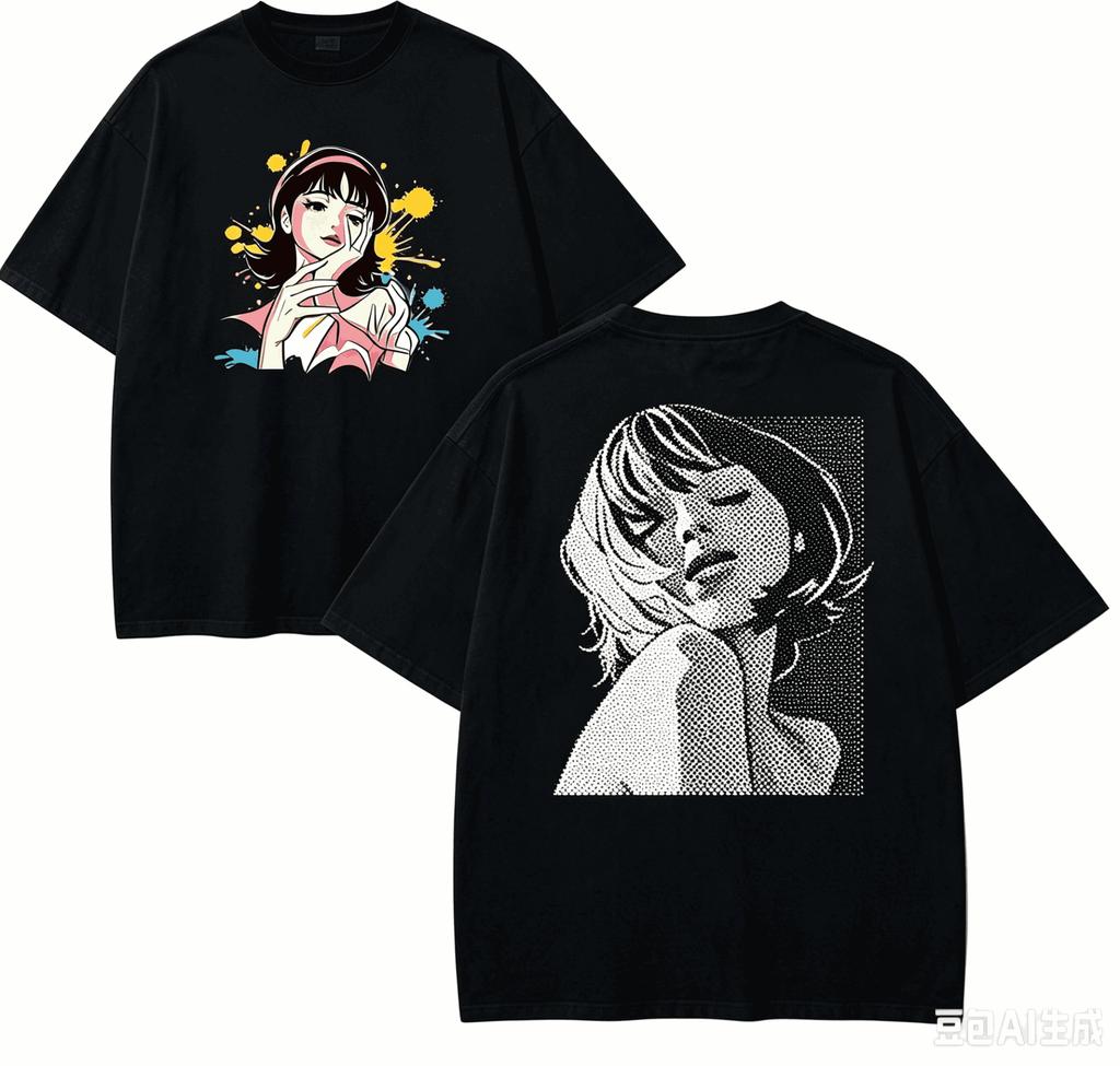PERFECT BLUE Anime Lover T-shirt Harajuku Cotton New Model High Street Retro Unisex Oversized H
