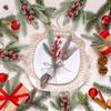 18Pcs Artificial Snowy Norfolk Pine Branch Faux Stem Christmas Holly Berries Branch DIY Vase Filler Holiday Party Decoration