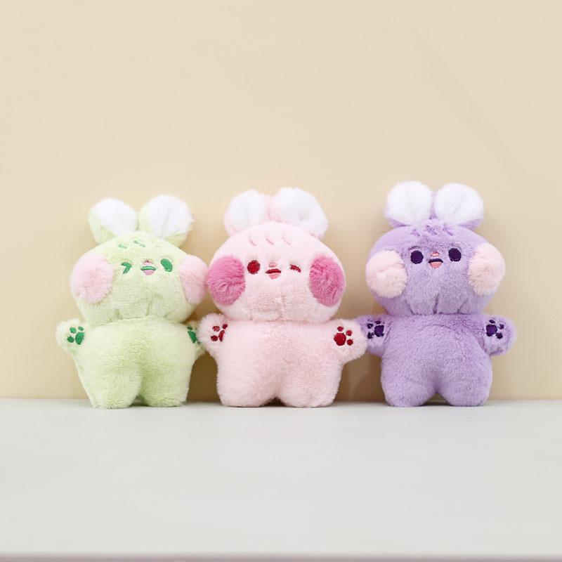 Charming Soft Bunny Plush Keychain Cuddly Rabbit Bag Ornament And Doll