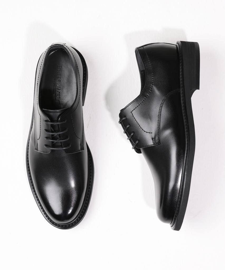 Brenowelt Tony 4-Hole Black Derby Shoes 4810