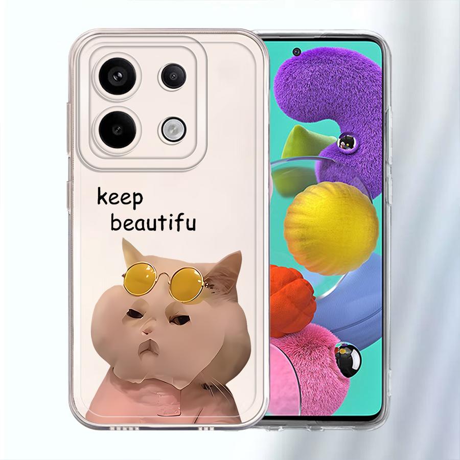Funny Cat Dog Pattern Soft Phone Cover Case for Xiaomi Redmi Note 14 Pro Plus 11 12S 13C 11S Note 13 10S 14C 12 A4 9 10
