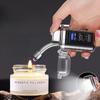 New Arrival Retractable Windproof Pulse Dual Arc Electric Lighter Outdoor Waterproof Camping BBQ LED Display Type-c Quick Charge Lighter
