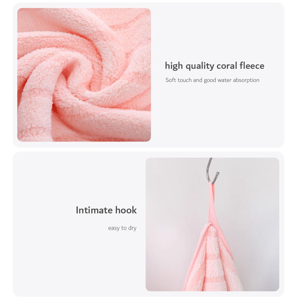 FASHION hibobi Coral Velvet Absorbent for Adults Face Towel Bath Set Soft Comfortable Bathroom,Water-absorbent and Not Easy to Shed