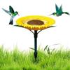 Sunflower Stake Bird Feeder Bird Bowl Tray Sunflower Bird Outdoor Feeder Garden Decor Stake For Garden Patio Gifts For Bird
