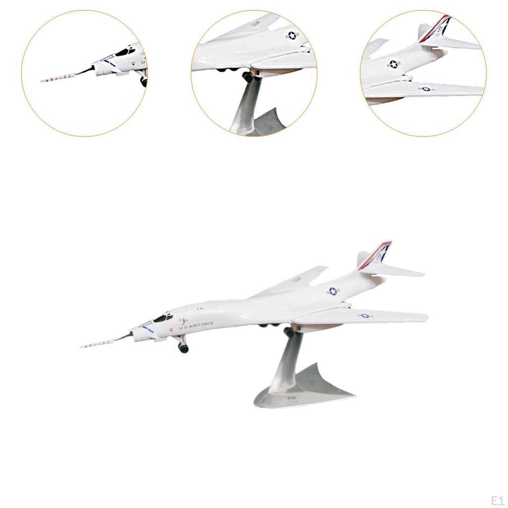 1/144 Diecast Alloy Aircraft Model with Stand, Decorative Plane for Home and Cafe
