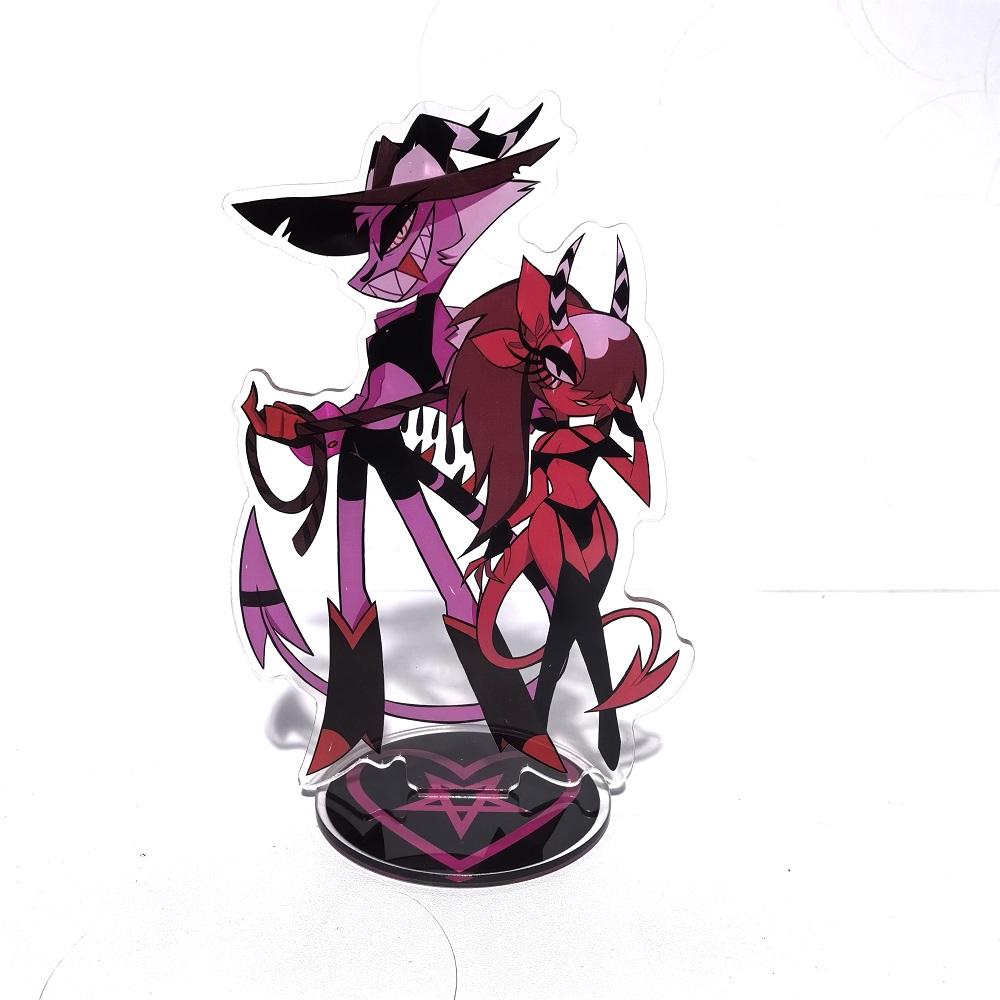 Helluva Boss Figures Acrylic Stand Fashion Anime Action Figure Accessories Collection Toys Desktop Ornaments Kids Gift Poseable Articulated Scale