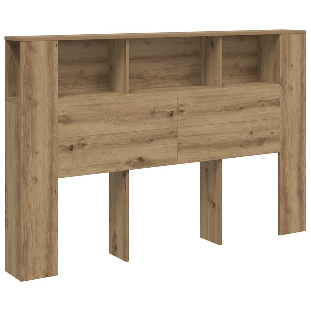 Vidaxl Testata del Letto con Mensole, Rovere Artisan, 160X18,5X103,5 Cm