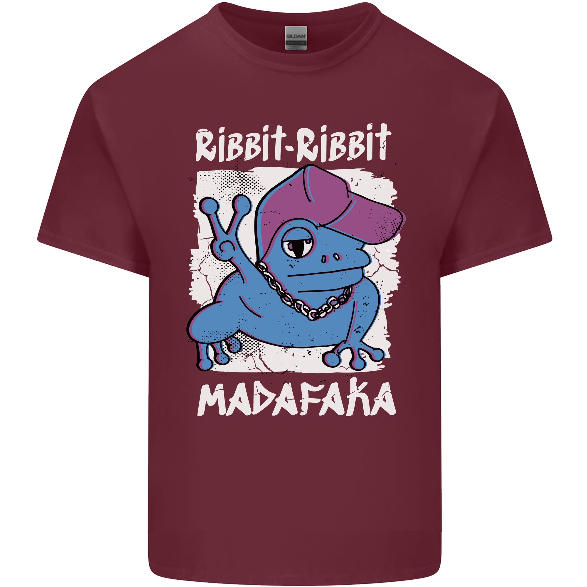 Ribbit Madafaka Funny Gangster Frog Unisexs Light Cotton TShirt S