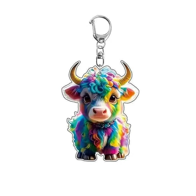 Cute Dog Cartoon Acrylic Keychain Backpack Pendant