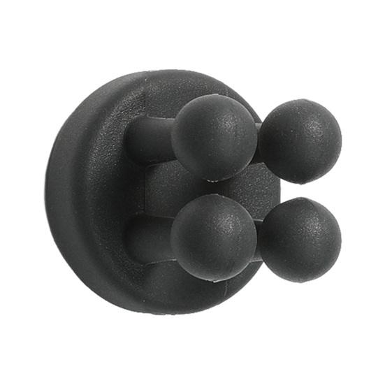 

Sticky Hook No Punch with Four-Claw Design Hook Silicone Soft Claw Mold-Free Adhesive Hook for Bathroom And Desktop чорний