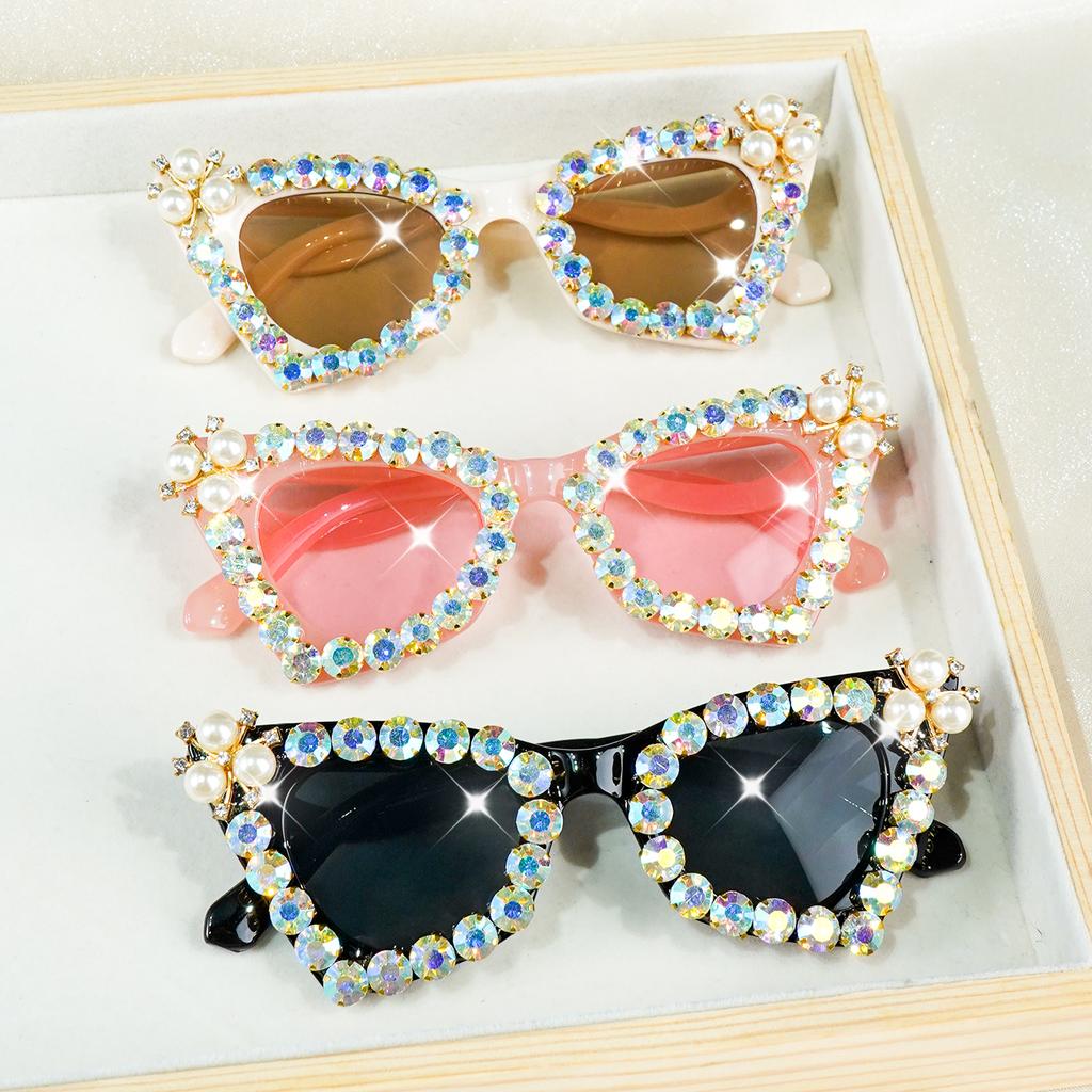 Sparkling Rhinestone Cat Eye Glasses for Women, Perfect for Events & Fashion, Party Eyewear, Perfect for Decoration Women Men