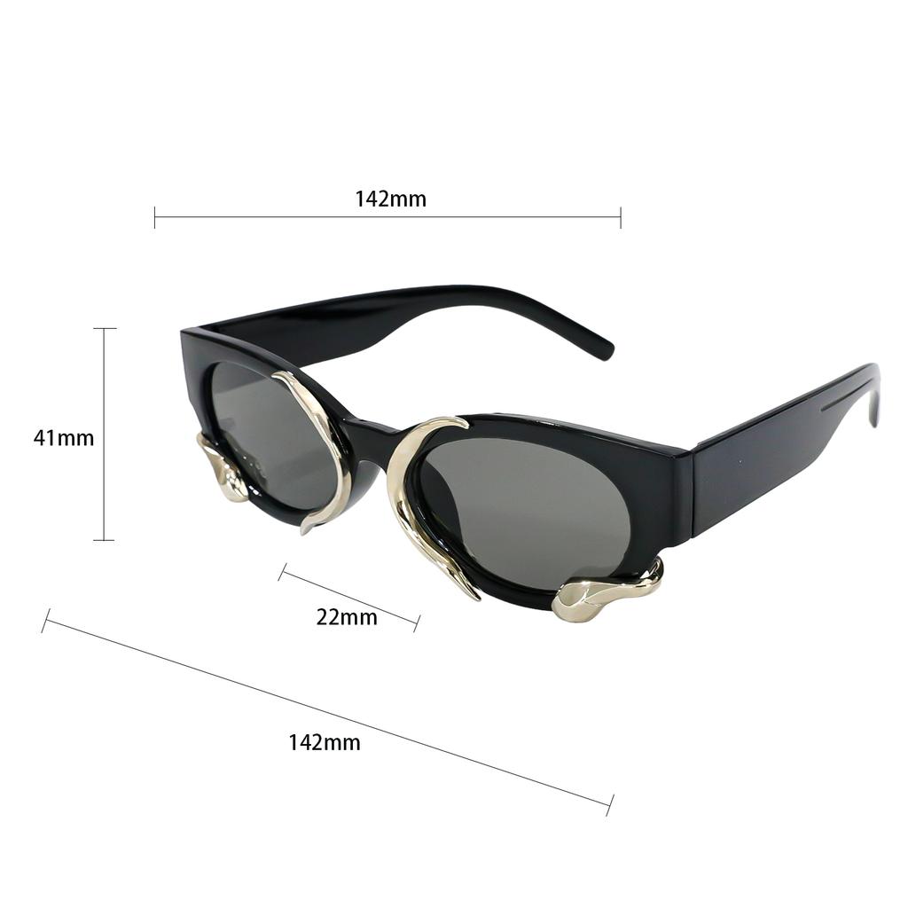 Stereo Spirit Snake Sunglasses Y2K Retro Spice Girls Bar Tech Concave Sunglasses Tide Women Y2K for Women Aesthetic Accessories