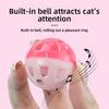 Bell Ball Toys for Puppy & Cat – Pounce Chase Rattle Balls with Bell, Interactive Pet Chew Toy for Indoor Play & Exercise