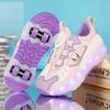 29-39 Kids Lights Sports Shoes Rubbing Shoes Charging and Disassembling Four Wheels Slide Shoes LED Kids Glowing Sneakers