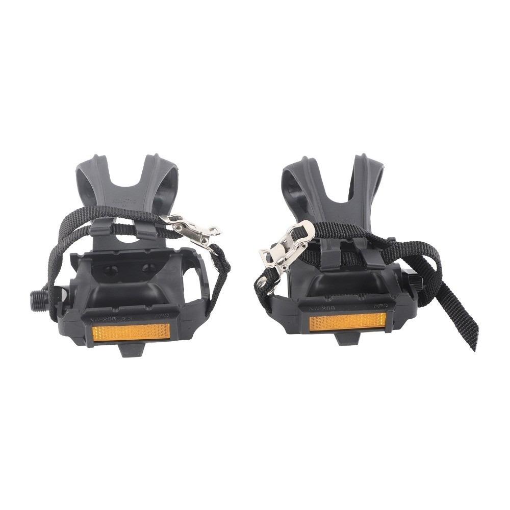 

Resin and Alloy Bike Pedals Toe Clips Pedals чорний