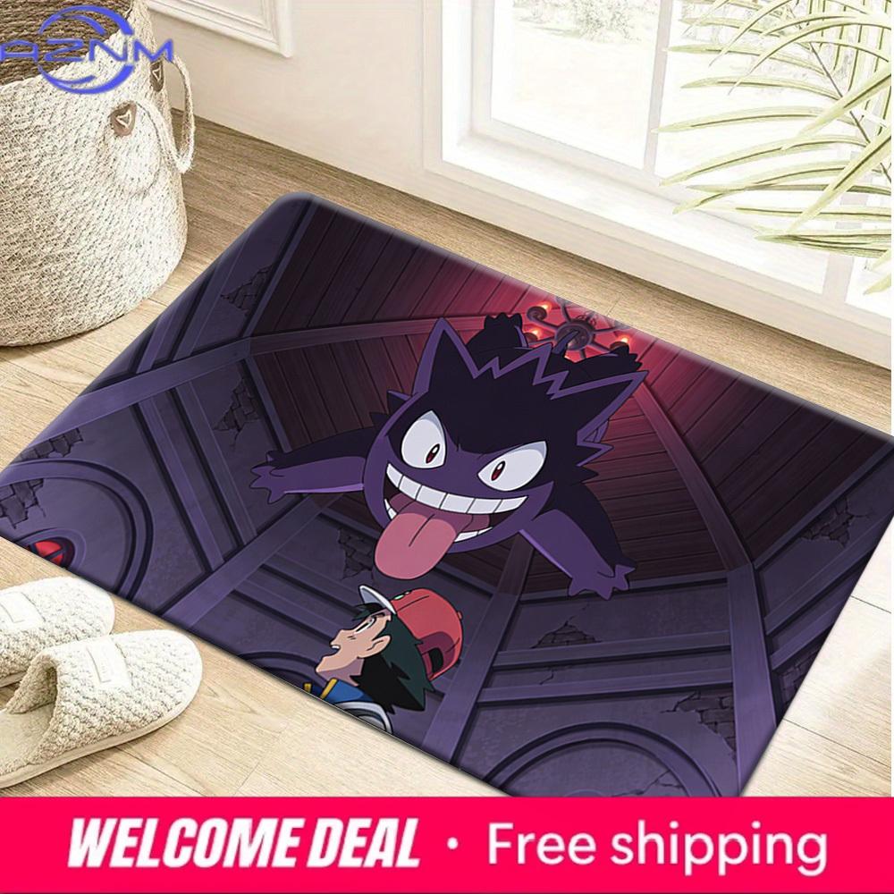 Gengar & Ash Anime Print Non-Slip Floor Mat Doormat