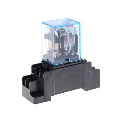 10A Ac220V Coil Power Relay Ly2Nj Hh62P 8 Pins 2 Open 2 Close With Socket Base
