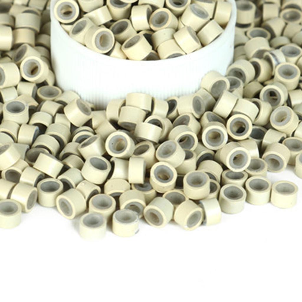 500pcs Hair Extension Silicone Rings Double Layers Firmly Clamp Micro Link Beads for Hair Salon (13)
