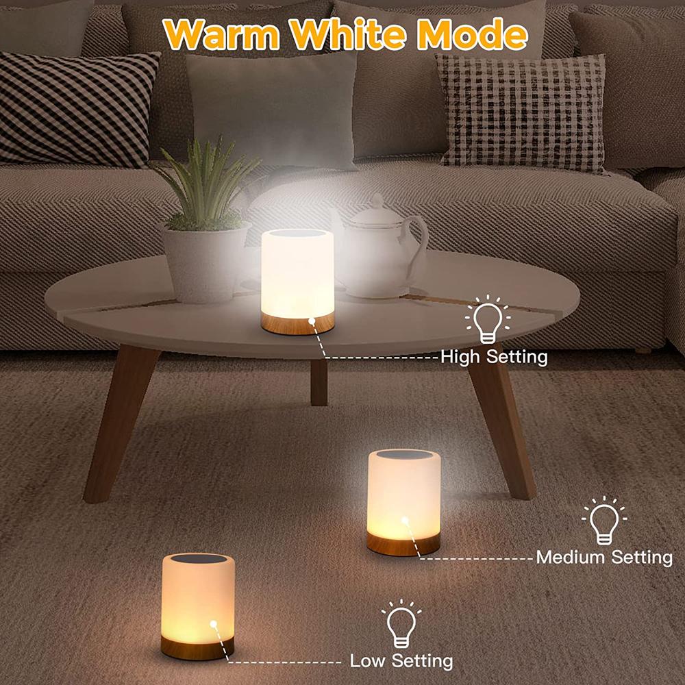 Led Night Lights Bedside Dimmable Charging Desktop Night Lamps Bedroom Bedside Lighting Decoration Touch Reading Led Table Lamps