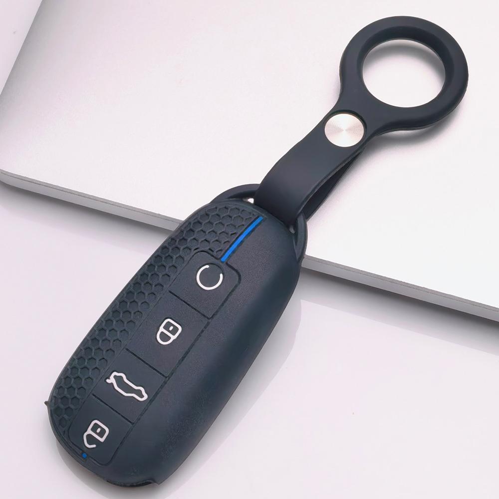 Anti Slip Car Key Protector for Chery Tiggo 7 Pro Arrizo 8 OMODA 5 Omoda C7 7 SHS Phev Jetour Honeycomb Texture Non Slip Grip Remote Key Protector