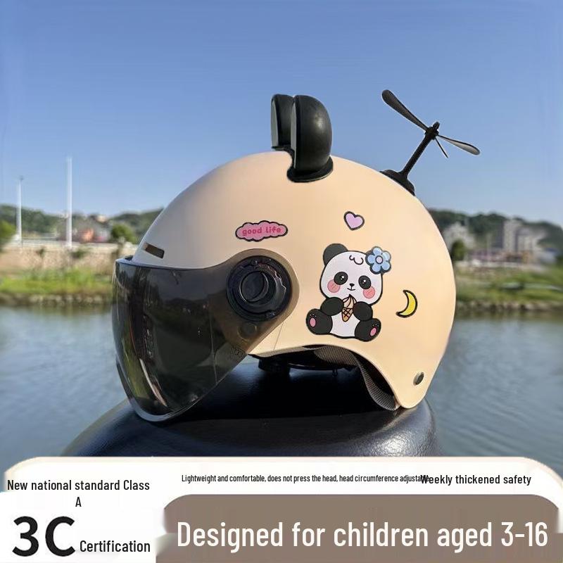 Ultra-Light Breathable Kids' 3C Electric Vehicle Helmet with Sun Protection, for Boys & Girls