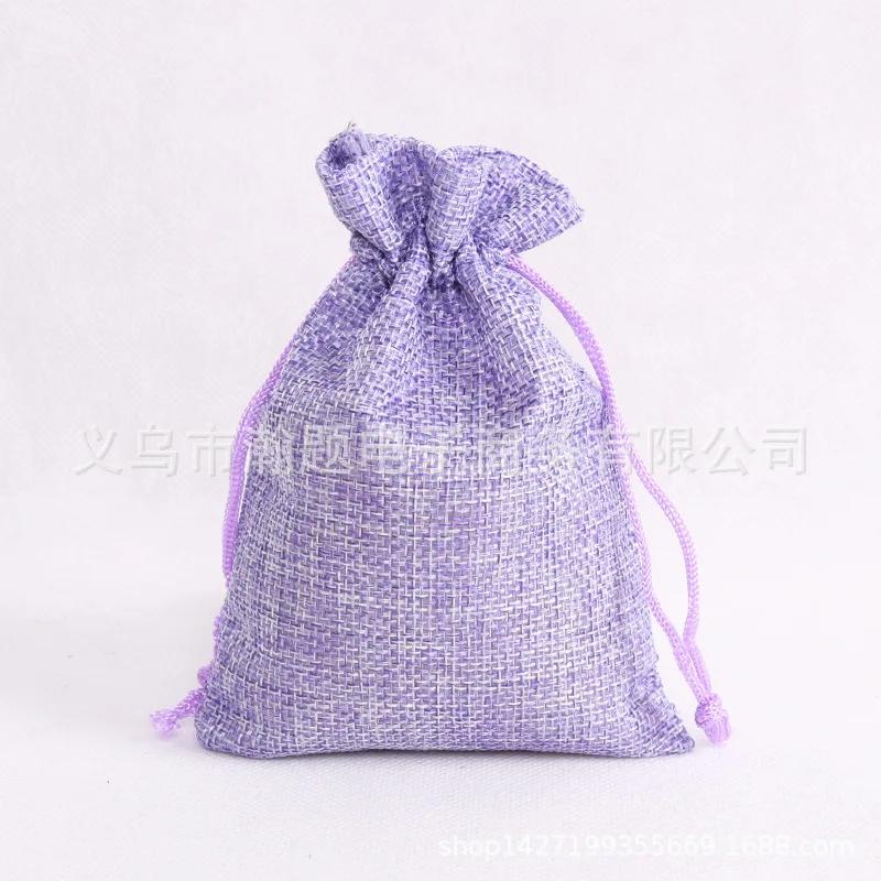 10Pcs/Lot 7x9 9x12 10x14 13x18cm Coffee Beans Storages Bag Plants Gift Pouches Jute Jewelry Sachet Xmas Party Decoration Pocket