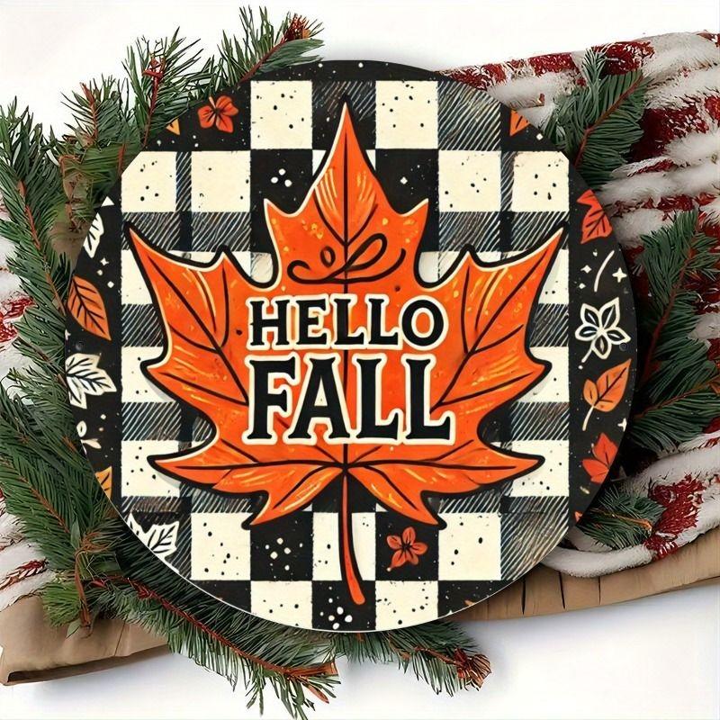 2D Flat Hanging Decorative Metal Sign Hand Painted Art