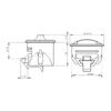 Industrial Grade Round Lock Cabinet Door Catch Keyless Cupboard Lock Easy Installation for Motorhome Camper Caravan
