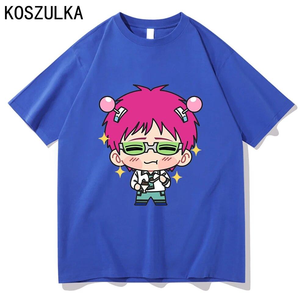 Hot Anime Saiki K T-shirt High Quality Cotton Tee Shirt Summer T Shirts Graphic Sudaderas Kusuo Unisex/women Hip Hop Sweatshirts Unisex
