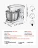 Stand Mixer, 4.2 L Electric Kitchen Mixer, 1500W Dough-Mixer, 10 + Pulse Speeds Tilt-head Food-Mixer with Stainless Steel Bowl, Dough Hook, Whisk,