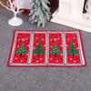 Christmas Decorations Rubber Knit Floor Mat Foot Mat Christmas Door Mat