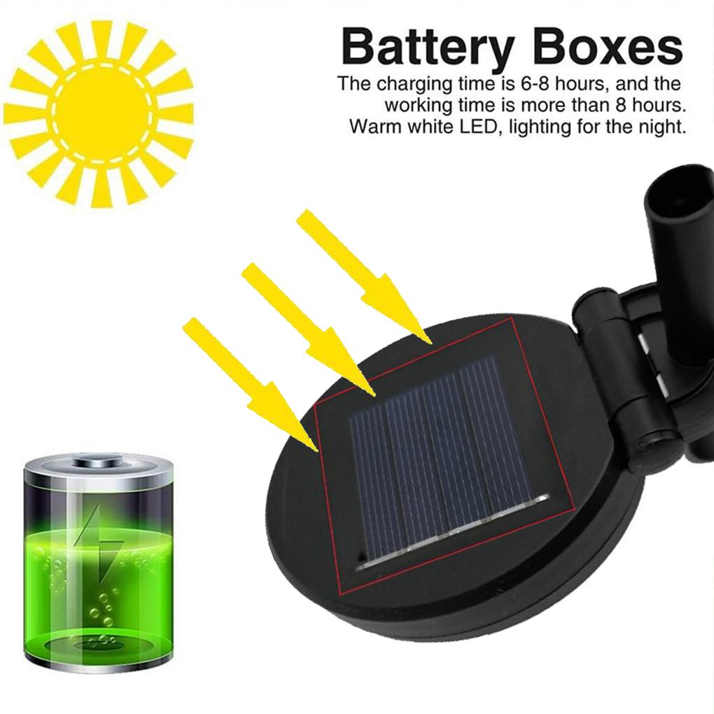 2Pcs Solar Panel LED Floor Replacement Tops Outdoor Light Accessories Spare Parts Pathway Home Hanging DIY Decor