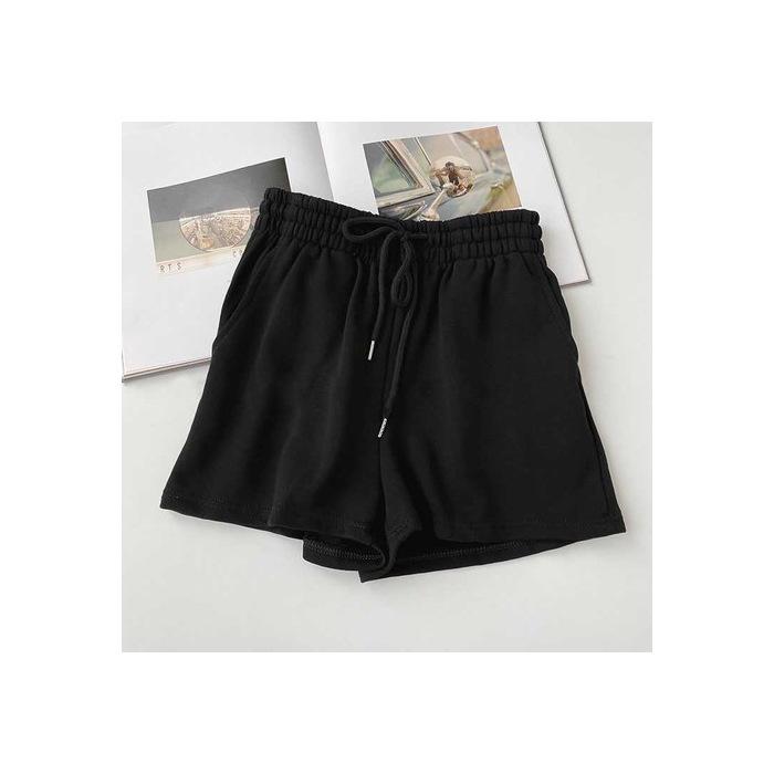 Women's Summer High Waist Loose Straight-Leg Slimming Casual Shorts