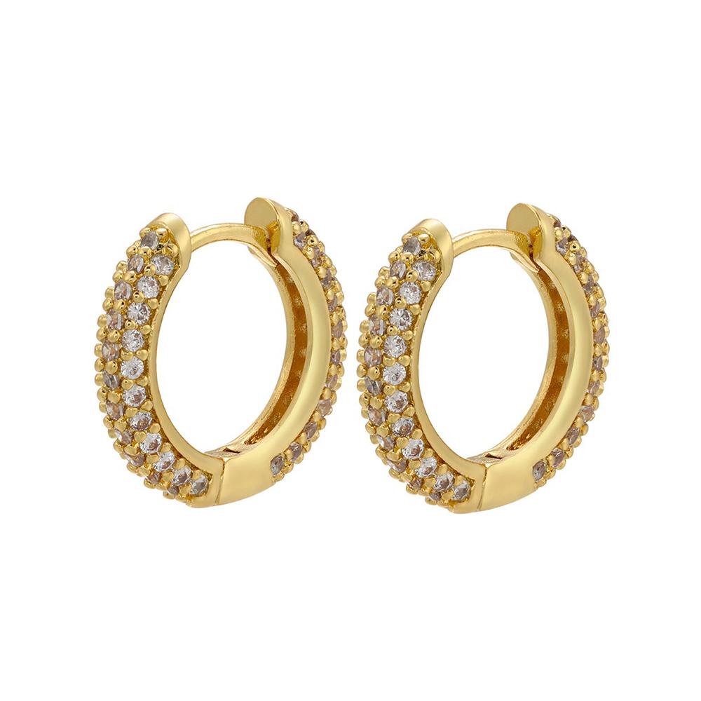 New Design Stainless Steel Cubic Zirconia Small Hoop Earrings For Women Punk Blue Huggie Thin Cartilage Earring Piercing Jewelry