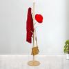 Wooden Hanger Floor Standing Coat Rack Home Furniture Clothes Round Base Rack (Wooden Color)