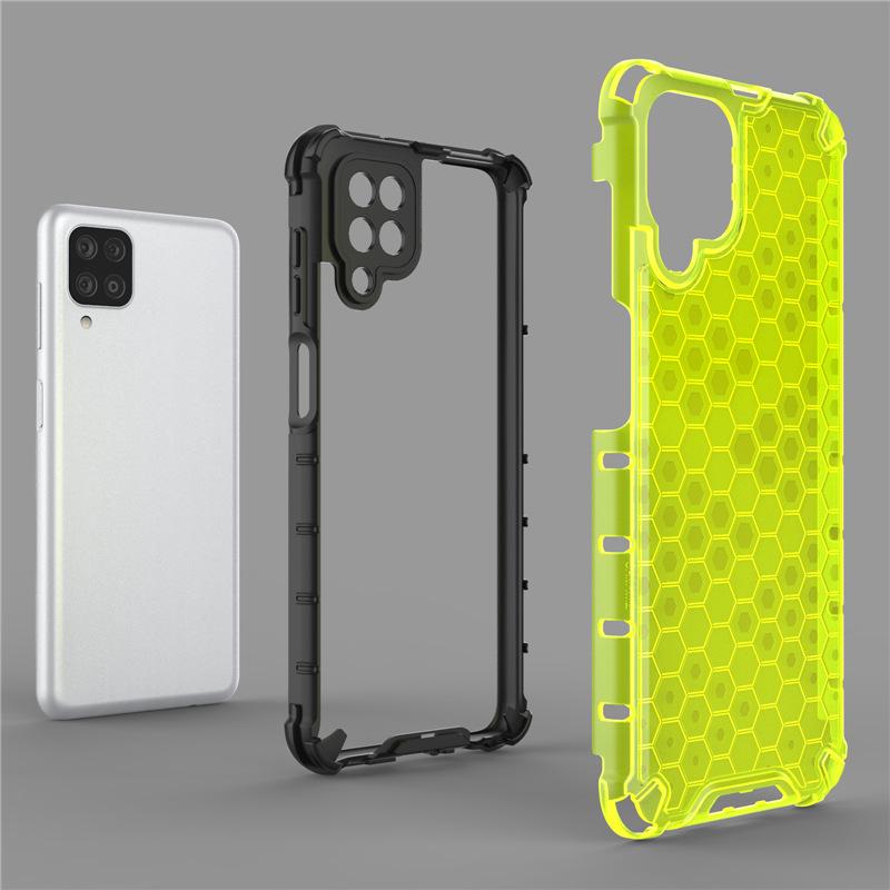Suitable for Samsung Note20 Color transparent Anti falling Mobile Phone Case S25 Ultra Creative Honeycomb Protection Case