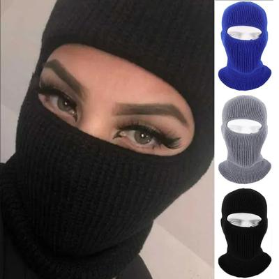 Men Winter Ski Cycling Beanie Hats Cap Sport Full Face Cover Knitted Balaclava Knitted Caps Hat Face Masks for Women