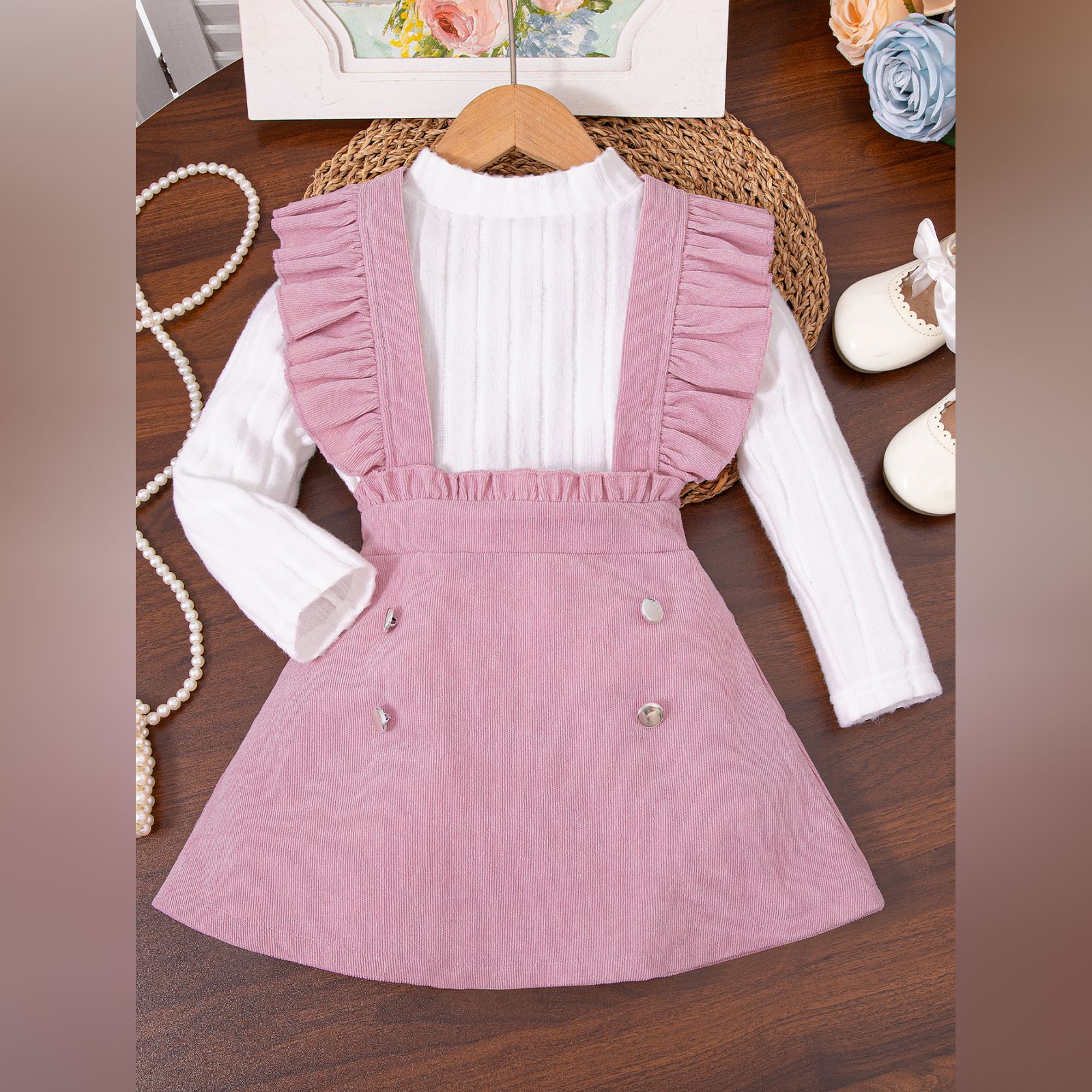 

Kids Casual Minimalist Versatile Dress 7Y