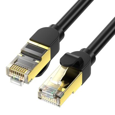 Cat 8 Ethernet Cable Double Shielded 40Gps High Speed 2000Mhz 26AWG RJ45 Connector Cat 8 Internet Cable for Laptop