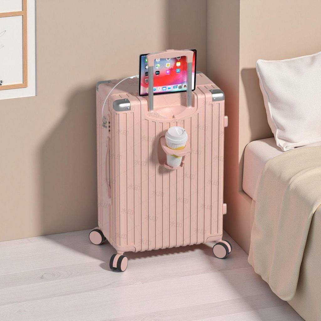 2025 Sturdy Multifunctional Large Capacity Trolley Suitcase with Password Lock for Women, Men, and Students