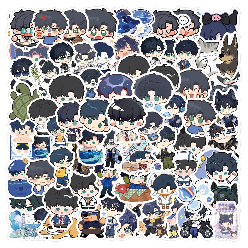 104 New Xiao Yi QQ People Graffiti Stickers Decorate Refrigerator Scooter Personalized DIY Stickers