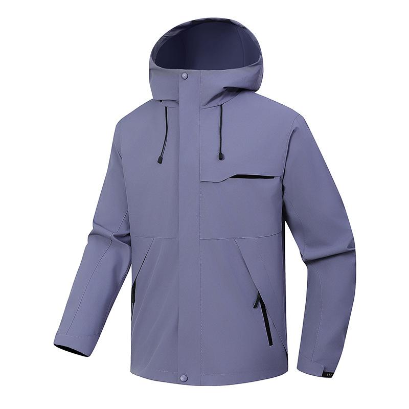 Shock Jacket for Men and Women Spring and Autumn Thin Casual Jacket Waterproof Windproof Detachable Sports Hooded Jacket Travel Clothing