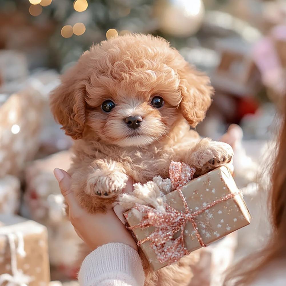 Electric Pet Robot Dog Realistic Fluffy Puppy Robot Interactive Toy Dog Walking Barking Tail Wagging Dog For Kids Adults Gift