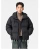 Men's Windproof Hooded White Duck Down Puffer Jacket - Thick, Warm, Casual Winter Outerwear