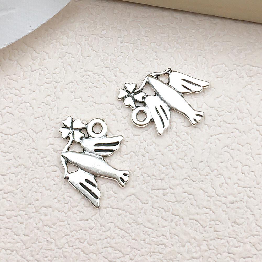 Náramek a přívěsek s tibetským stříbrným zvířecím přívěskem: Vážka, Krab, Želva, Jelen, Holub, Sova, Kráva