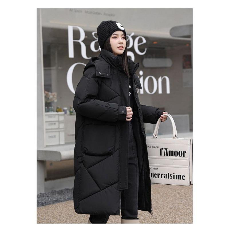 Thickened Down Cotton Jacket  Long Coats Winter New Style Women's Cotton Jacket Korean Version Loose Cotton Jacket