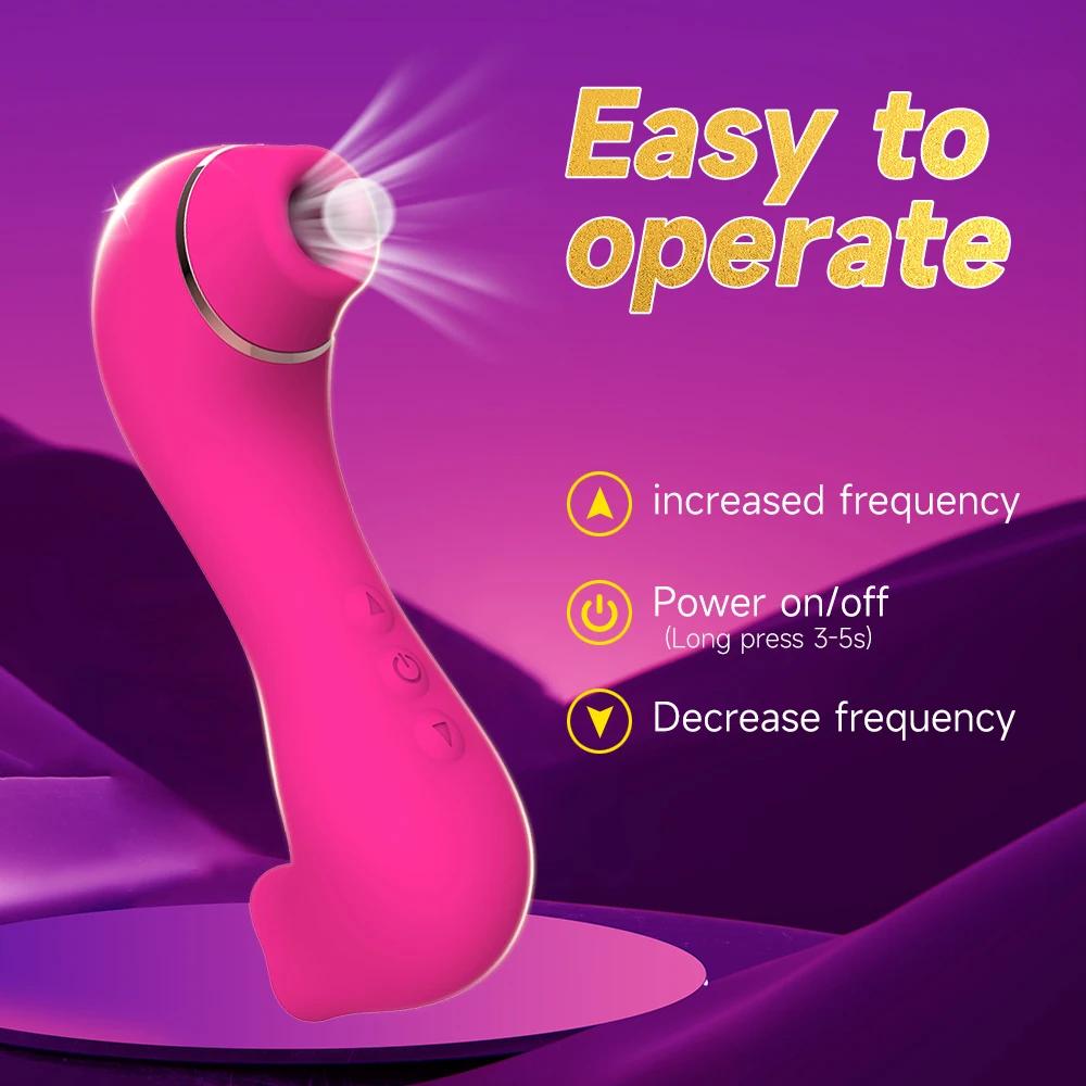Powerful Vagina Sucking Vibrator for Women G Spot Massager Clitoris Stimulation Nipple Sucker Female Masturbator Adults Sex Toys