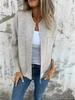 2024 Autumn/Winter Casual Solid Color Zipper Jacket
