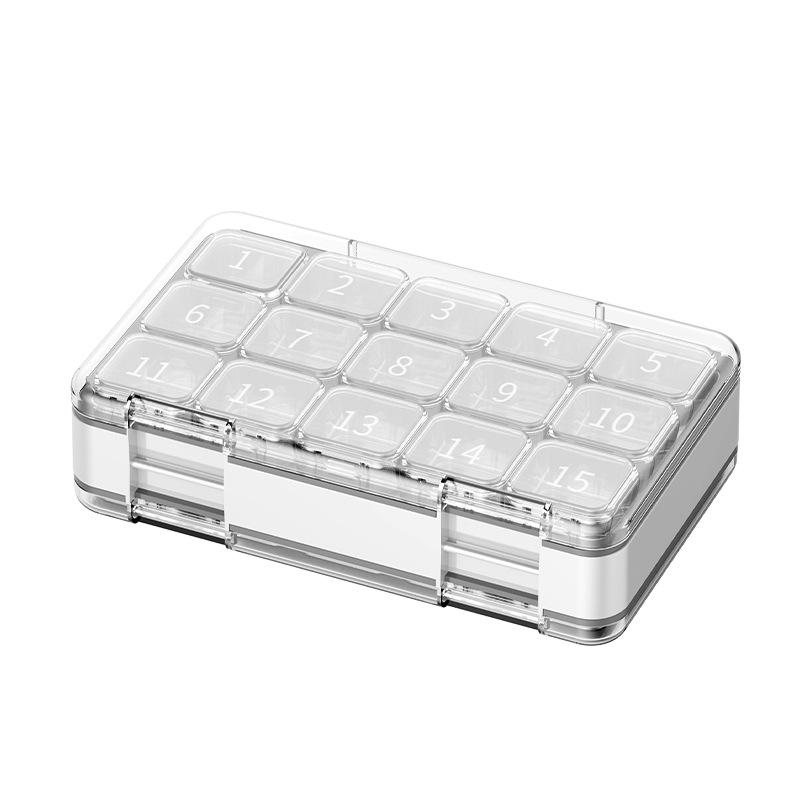 Portable Weekly Pill Organizer with Three Daily Compartments: Morning, Noon, and Night