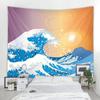 Japanese Kanagawa Big Wave Tapestry Psychedelic Tapestry Teen Indie Room Decor Macrame Wall Hanging Large Fabric Wall Tapestry